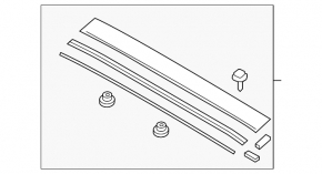 Upper windshield molding for Mazda MX-5 16-25