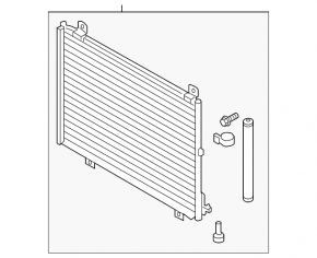 Mazda CX-9 16-23 air conditioning condenser radiator