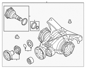 Rear differential gearbox Audi A5 F5 17- 108k
