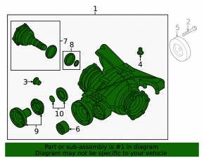 Rear differential gearbox Audi A5 F5 17- 108k