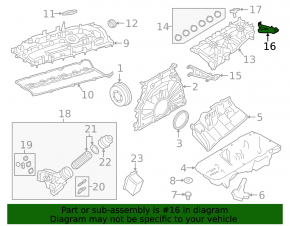 Rear intake manifold bracket for BMW X5 G05 19-23