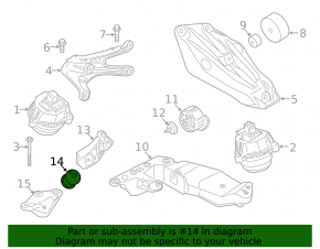 Automatic transmission mount for BMW X7 G07 19-25 3.0T