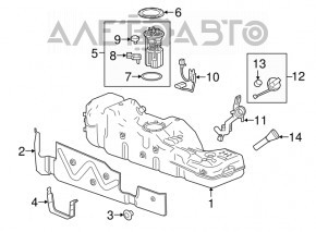 Fuel Pressure Sensor Chevrolet Camaro 16- 2.0T