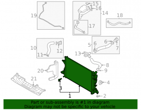 Radiator cooling water Hyundai Elantra 21-26 1.6