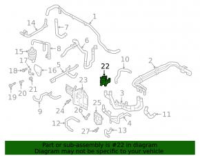 Audi E-Tron 19-23 Cooling System Valve