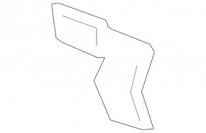 Front bumper lower reinforcement bracket, left, BMW X3 E83 03-10 Without aero package, 2007-10