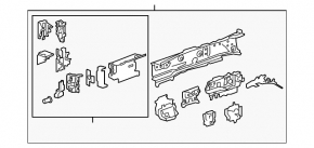 Inner side member of the front right Lexus ES250 ES300h ES350 19-22 Japan built