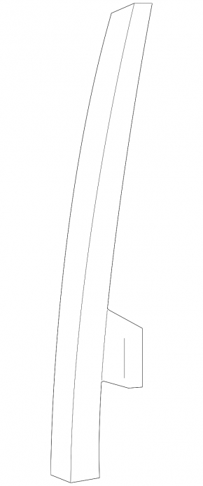 Mitsubishi Outlander 14-22 front left door glass guide