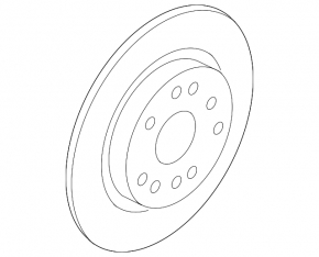 Rear left brake disc Hyundai Santa FE 21-23 305/11mm