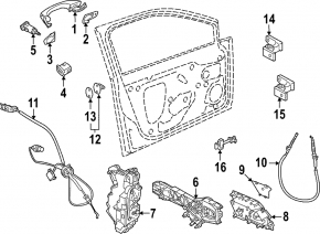 Front right door lock for Audi Q3 83A 19-25 keyless