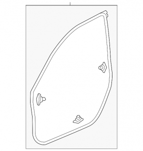 Front left door seal Honda Civic X FC 16-21 4d