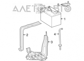 Battery bracket Lexus ES300h 13-18