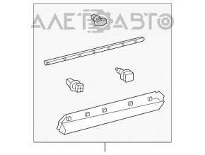 Lower rear right door trim for Lexus RX350 RX450h 16-22