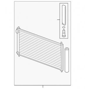 Honda Civic 11-15 2-door air conditioner condenser