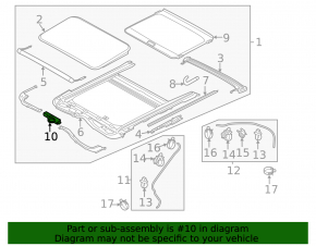 Sunroof Motor Hyundai Elantra UD 11-13