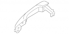Hyundai Tucson 22-25 outer rear left door handle