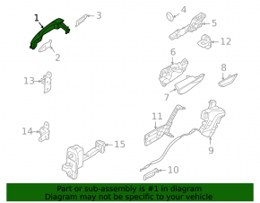 Hyundai Tucson 22-25 outer rear left door handle