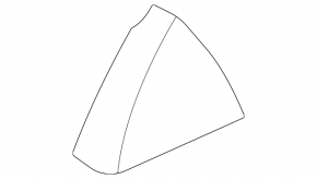 Door trim triangle rear left Hyundai Elantra 21-23