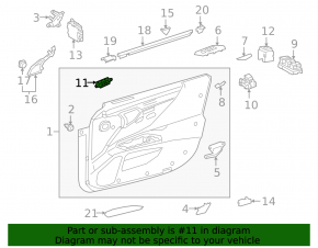 Front left seat memory buttons Lexus ES 19-26