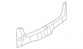 Trunk opening trim Infiniti Q50 14-20 for spare wheel