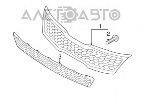 Radiator grill grill Kia Optima 14-15