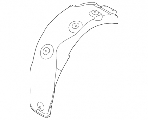 Rear right fender liner front part Hyundai Ioniq 20-22
