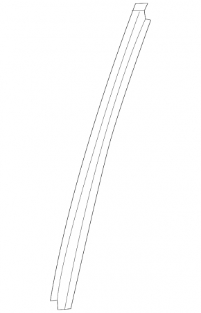 Glass guide for rear right door Mercedes GLS-class X166 13-19