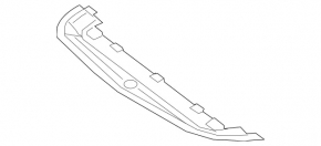 Front bumper protection Mercedes Metris W447 16-23 black