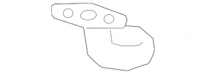 Turbine oil return pipe assembly left Infiniti Q50 17-20 3.0T