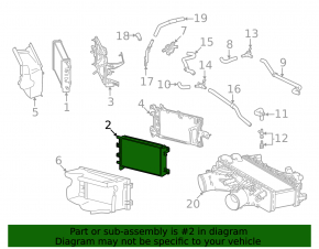Lexus LX 22-26 intercooler radiator left