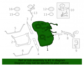 Fuel tank Nissan Altima 19-24 awd