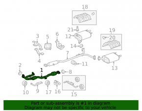 Intake pipe with catalytic converter Toyota Camry v40 3.5