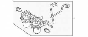 Left air pump Toyota Sequoia Tundra 08-16 4.6 5.7 LX570