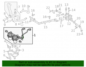 Left air pump Toyota Sequoia Tundra 08-16 4.6 5.7 LX570
