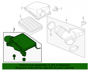 Air Filter Housing Lower Cover Toyota Sequoia Tundra 08-16 4.6 5.7