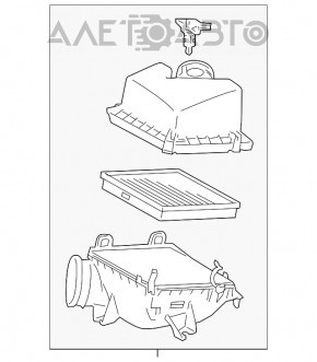 Lexus RX350 Air Filter Housing Upper Cover 16-22