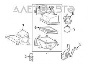 Lexus RX350 Air Filter Housing Upper Cover 16-22