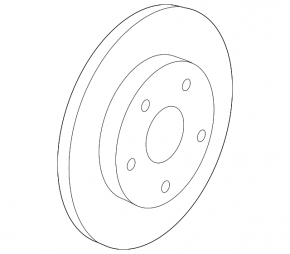 Brake disc rear left Chevrolet Impala 14-20