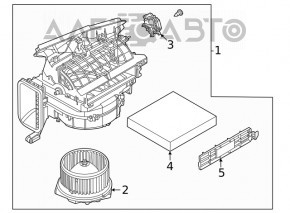 Heater assembly Nissan Rogue 21-22 JP built