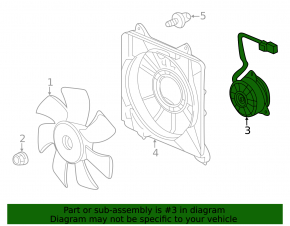 Left Cooling Fan Motor for Honda CRZ 11-16