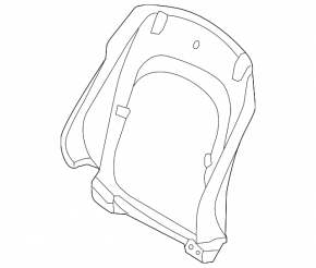Volvo XC90 16-25 rear driver's seat trim, black scratch