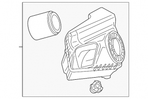 Air filter housing Audi A6 C7 16-18 rest 2.0