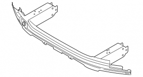 Upper front bumper reinforcement for BMW 5 G60 24-25