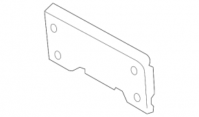 Front license plate holder for BMW X3 G01 18-21 type 2