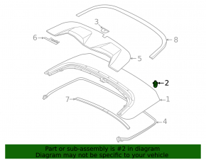 Left tailgate bumper for BMW X1 F48 20-22