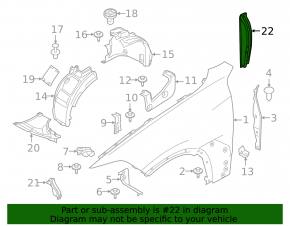 Wing door-wing seal left BMW X7 G07 19- torn