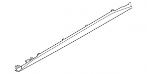 Right side sill for BMW i4 22-25 with lighting