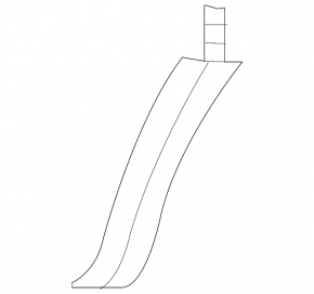 Right front bumper arch molding for Toyota Rav4 13-15 pre-restyling