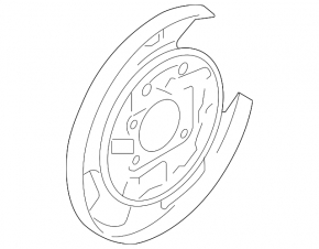 Brake Disc Cover Rear Right Kia Optima 11-16