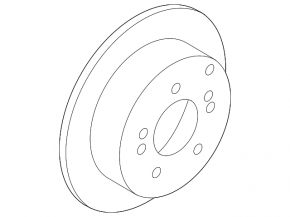 Brake disc rear right Hyundai Tucson 16-18